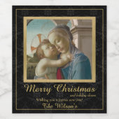 クリスマスアートボッティチェリ ワインラベル (シングルラベル)