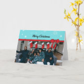 クリスマスアートユニークホリデーフォトカードパーソナル カード (黄色い花)