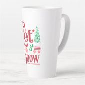 クリスマスアートレットイズスノー カフェラテマグ (右アングル)