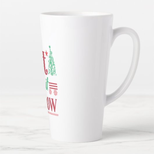 クリスマスアートレットイズスノー カフェラテマグ (右)