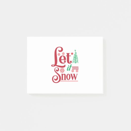 クリスマスアートレットイズスノー ポストイット (正面)