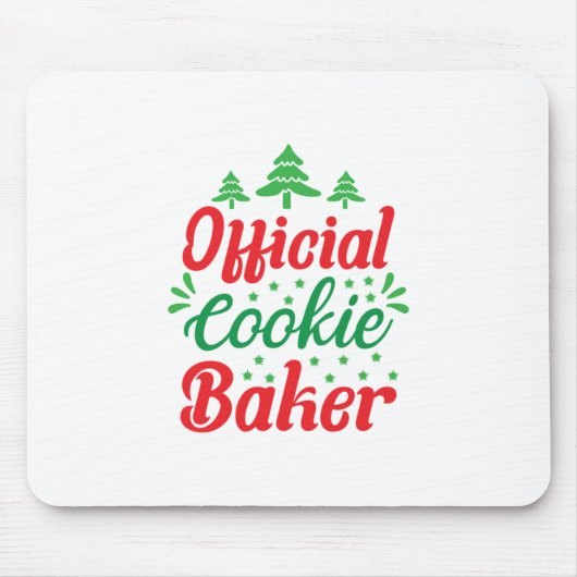 クリスマスアート公式クッキーベイカー マウスパッド (正面)