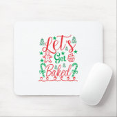 クリスマスアート・レット焼いた マウスパッド (マウス)