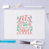 クリスマスアート・レット焼いた 薄葉紙 (クラフト)