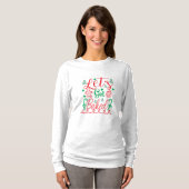 クリスマスアート・レット焼いた Tシャツ (正面フル)