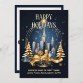 クリスマスアーバンスカイラインビジネスクリスマスロゴ シーズンカード (正面/裏面)