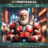 クリスマスアーマーのサイボーブラックサンタクロース 薄葉紙