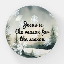 クリスマスイエスが理由の水彩雪