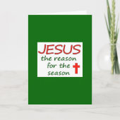 クリスマスイエスの季節の理由 シーズンカード (正面)