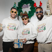 クリスマスイエス引用文フード付きスウェットシャツ パーカ