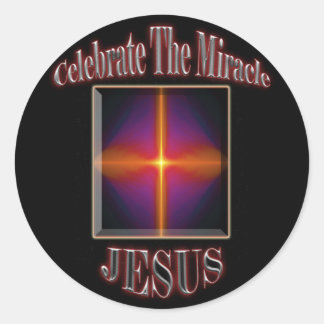 クリスマスイエズスのシール ラウンドシール