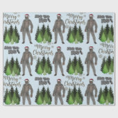 クリスマスイエティか ラッピングペーパー (フラット)