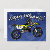 クリスマスイエローダートバイク シーズンポストカード (正面/裏面)