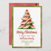 クリスマスイカの木 招待状 (正面/裏面)