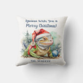 クリスマスイグアナ装飾用クッション クッション (裏面)