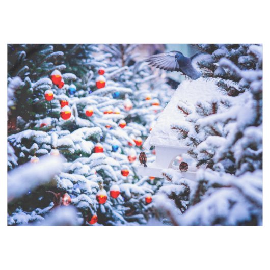 クリスマスイジルシック テーブルクロス (正面(横))