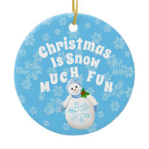 クリスマスイズスノーマッグおもしろい雪だるま