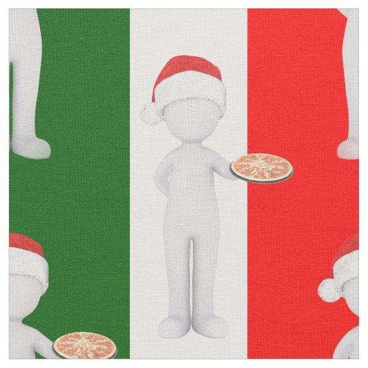 クリスマスイタリアンクリスマス織物 ファブリック (クローズアップ)