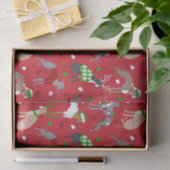 クリスマスイタリアングレイハウンドッグティッシュペーパー 薄葉紙 (ギフト)