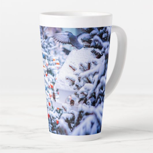 クリスマスイドル美しい カフェラテマグ (右アングル)