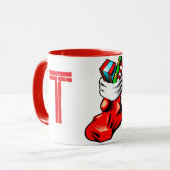クリスマスイニシャルマグ マグカップ (正面左)