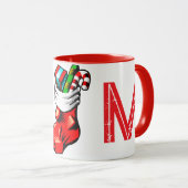 クリスマスイニシャルマグ マグカップ (正面右)