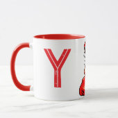 クリスマスイニシャルマグ マグカップ (左)