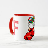 クリスマスイニシャルマグ マグカップ (正面左)