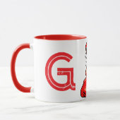 クリスマスイニシャルマグ マグカップ (左)