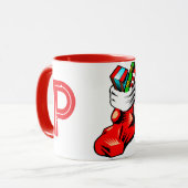 クリスマスイニシャルマグ マグカップ (正面左)