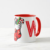 クリスマスイニシャルマグ マグカップ (正面右)