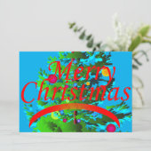 クリスマスイブお祝い 招待状 (スタンド正面)