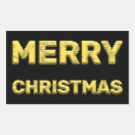 クリスマスイブにメリークリスマス! 長方形シール