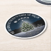 クリスマスイブに空を探す ラウンドペーパーコースター (アングル)