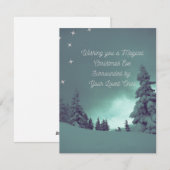 クリスマスイブに魔法のようなひとときをお過ごしください シーズンカード (正面/裏面)
