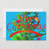 クリスマスイブのお祝い 招待状 (正面)