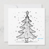 クリスマスイブのお祝い、森からの季節のご挨拶 シーズンカード (裏面)