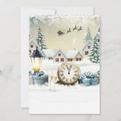 クリスマスイブのお祭りパーティー  - クリスマスイブを祝おう 招待状 (裏面)