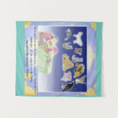 クリスマスイブのアニマル物語 タペストリー (正面(横))