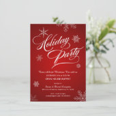 クリスマスイブのオープンハウスの立食パーティー 招待状 (スタンド正面)