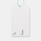 クリスマスイブのキャビンを行き来する ギフトタグ (裏面)