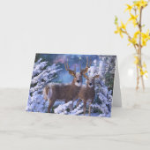 クリスマスイブのグリーティングカード カード (黄色い花)