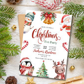 クリスマスイブのディナー招待状, クリスマスパーティー 招待状