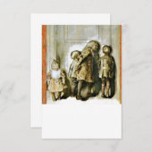 クリスマスイブのドアの外で聞こえる 招待状 (正面/裏面)