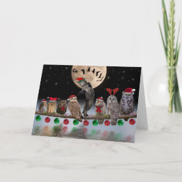 クリスマスイブのフクロウとのアシオ踊り シーズンカード