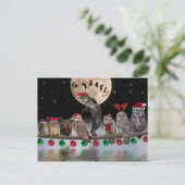 クリスマスイブのフクロウとのASIOの踊り シーズンポストカード (スタンド正面)