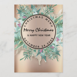 クリスマスイブのホリデーウィンターメニュー ローズの花輪 メニュー