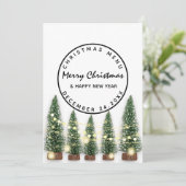 クリスマスイブのホリデー冬メニュー ライトグリーン ホワイト メニュー (スタンド正面)