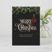 クリスマスイブのミニマルパーティー シーズンカード (スタンド正面)