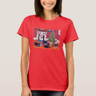クリスマスイブのラブラドール Tシャツ